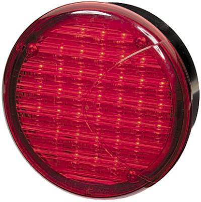 HELLA 2NE 964 169-341 Nebelschlussleuchte - LED - 24V - rund - Anbau - Lichtscheibenfarbe: rot - Kab