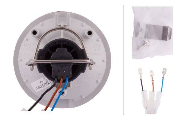HELLA 2SB 965 039-131 Heckleuchte - 24V - Einbau - Lichtscheibenfarbe: rot - Kabel: 100mm - links/re