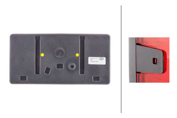 HELLA 2SD 006 040-161 Heckleuchte - 12/24V - Anbau - rechts