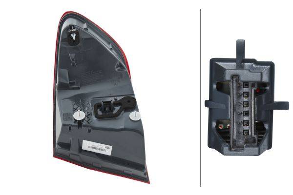 HELLA 2SD 010 234-091 Heckleuchte - LED - äusserer Teil - links - für u.a. BMW (Brilliance) 5 Series