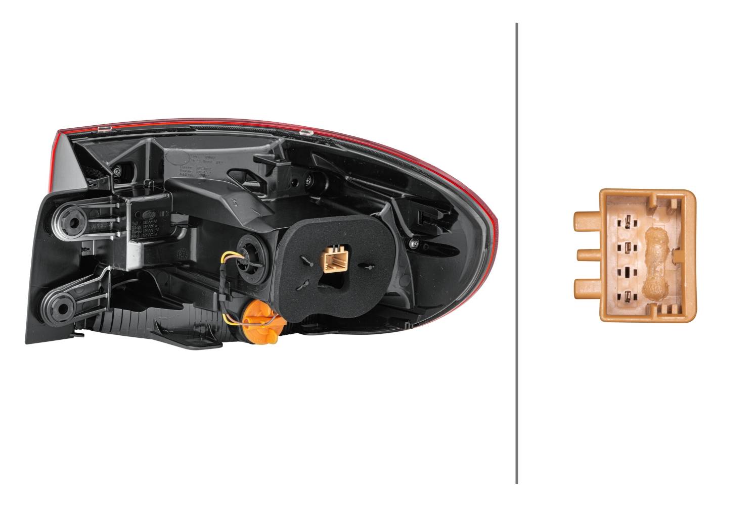 HELLA 2SD 011 715-051 Heckleuchte - LED - weiß/rot - äusserer Teil/oberer Teil - links - für u.a. VW