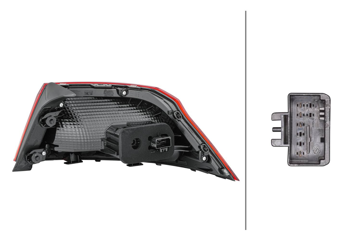 HELLA 2SD 011 881-051 Heckleuchte - LED - äusserer Teil - links - für u.a. VW Passat (3G2, Cb2)