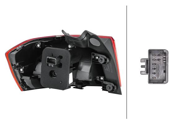 HELLA 2SD 011 889-061 Heckleuchte - LED - äusserer Teil - rechts - für u.a. VW Passat Variant (3G5,