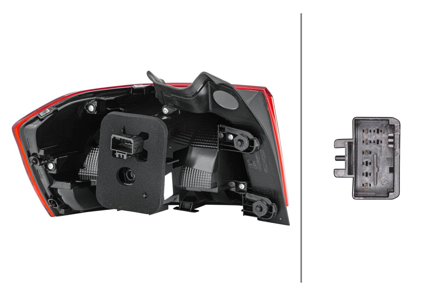 HELLA 2SD 011 889-061 Heckleuchte - LED - äusserer Teil - rechts - für u.a. VW Passat Variant (3G5,