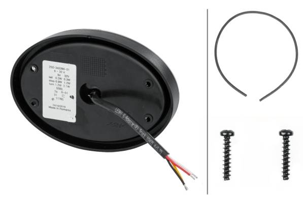 HELLA 2SD 343 390-011 Heckleuchte - Agroluna - LED - 12/24V - Anbau - Kabel: 100mm - links/rechts