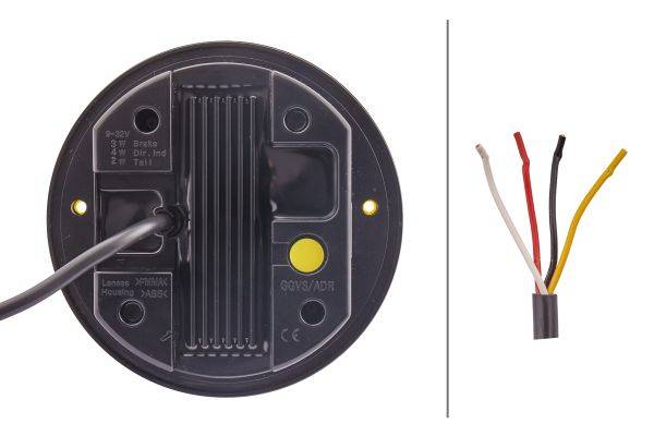 HELLA 2SD 344 100-001 Heckleuchte - LED - 24/12V - Einbau - Kabel: 500mm - links/rechts