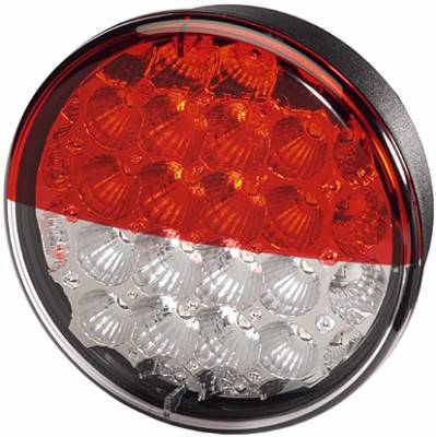 HELLA 2SD 344 200-311 Heckleuchte - LED - 12/24V - Einbau - Lichtscheibenfarbe: weiß/rot - Kabel: 50