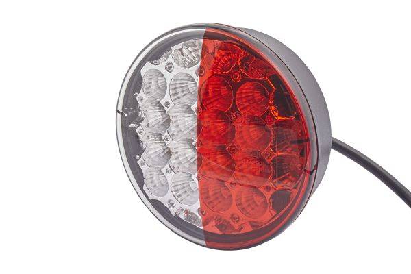 HELLA 2SD 344 200-311 Heckleuchte - LED - 12/24V - Einbau - Lichtscheibenfarbe: weiß/rot - Kabel: 50