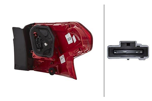 HELLA 2SD 354 823-011 Heckleuchte - Glühlampe - äusserer Teil - links - für u.a. Citroën C5 III Brea