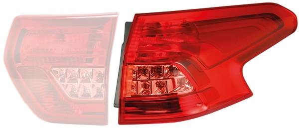 HELLA 2SD 354 823-011 Heckleuchte - Glühlampe - äusserer Teil - links - für u.a. Citroën C5 III Brea