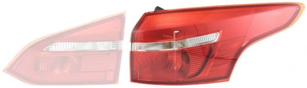 HELLA 2SD 354 828-131 Heckleuchte - Glühlampe - äusserer Teil - links - für u.a. Ford Focus III Turn