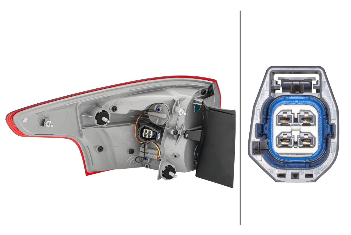 HELLA 2SD 354 828-161 Heckleuchte - LED - äusserer Teil - rechts - für u.a. Ford Focus III Turnier
