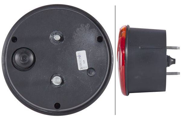 HELLA 2SD 964 169-111 Heckleuchte - 12/24V - Anbau/Einbau - Lichtscheibenfarbe: gelb/rot - links/rec