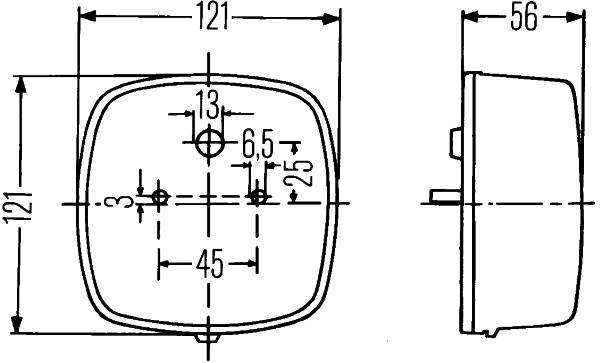HELLA 2SE 002 578-701 Heckleuchte - links/rechts - für u.a. MB Henschel 2-T