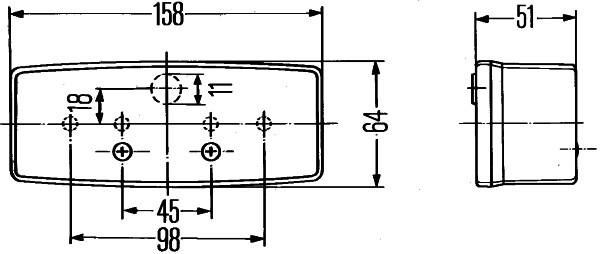 HELLA 2BE 003 184-051 Blinkleuchte - 12/24V - Anbau - links/vorne