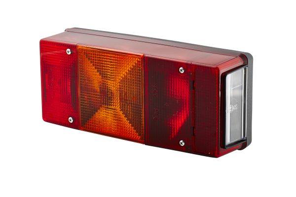 HELLA 2SE 007 547-011 Heckleuchte - 12V - Anbau - Lichtscheibenfarbe: rot - links