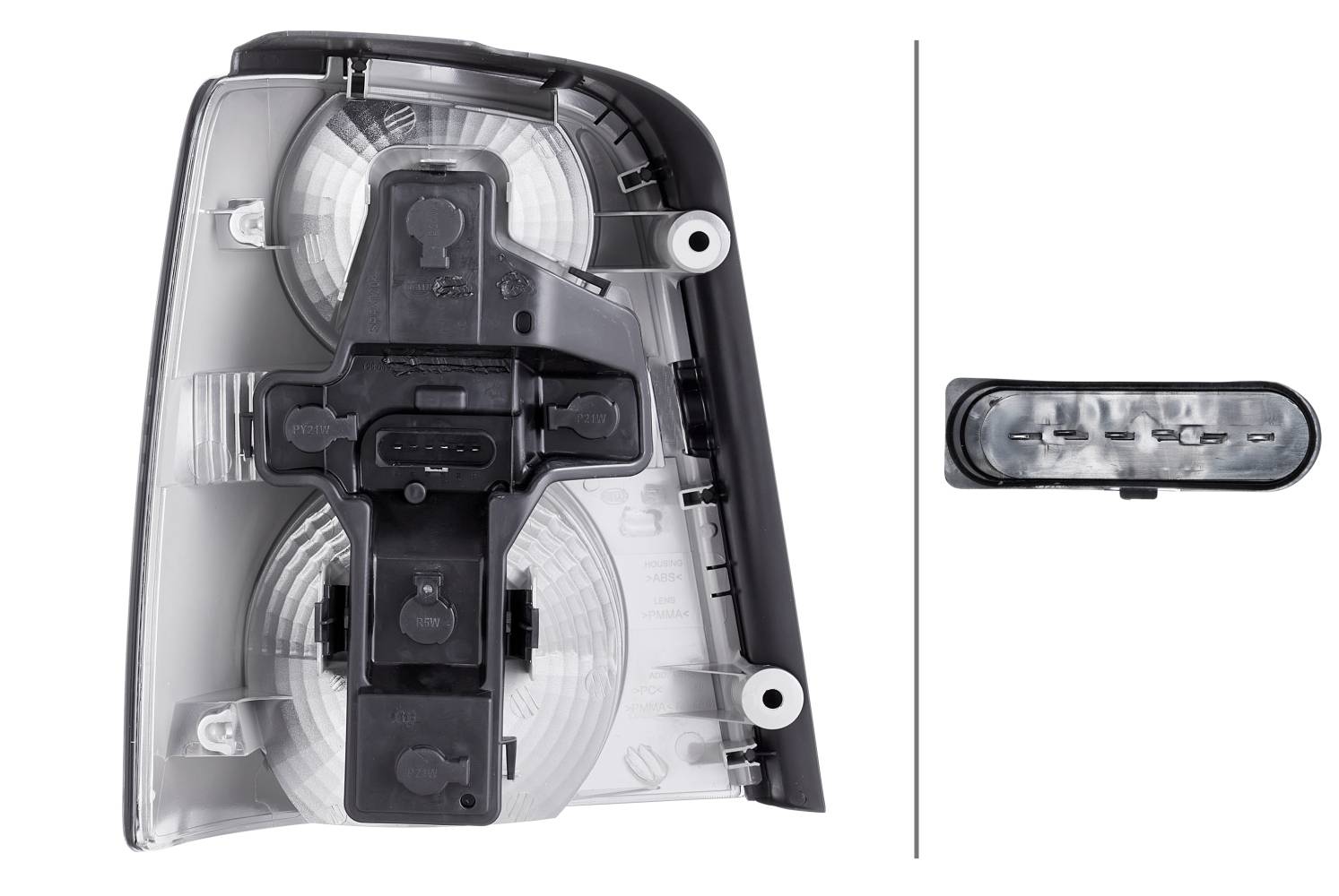 HELLA 2SK 009 477-101 Heckleuchte - Glühlampe - schwarz - rechts - für u.a. VW Touran (1T1, 1T2)
