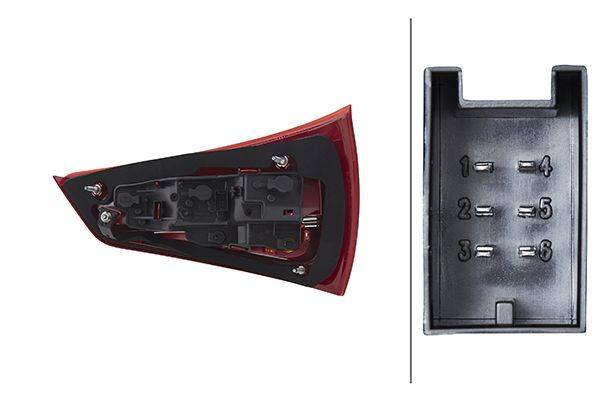 HELLA 2SK 010 436-091 Heckleuchte - Glühlampe - links - für u.a. Audi A1 (8X1, 8Xk)