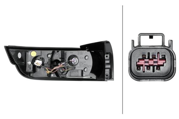 HELLA 2SK 010 563-221 Heckleuchte - rechts - für u.a. Land Rover Range Rover Evoque (L538)