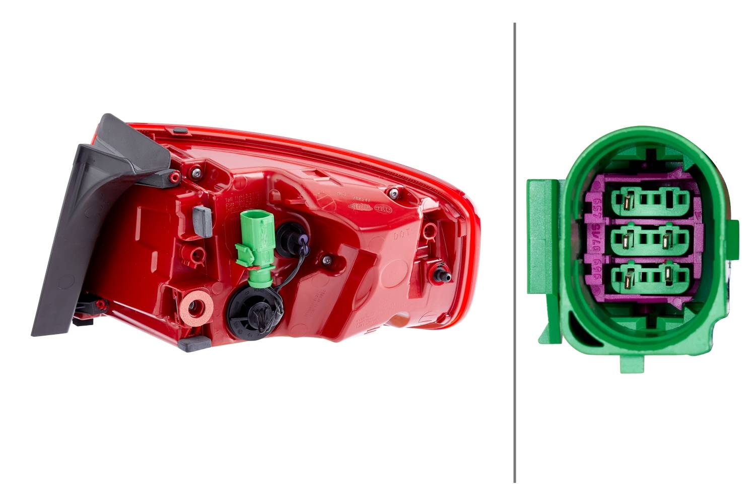 HELLA 2SK 010 916-091 Heckleuchte - LED - äusserer Teil - links - für u.a. Audi A4 (8K2, B8)