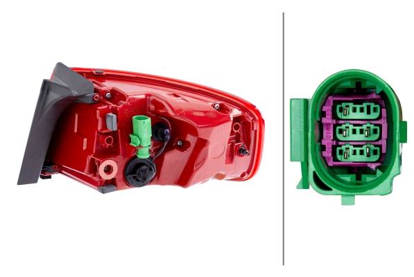 HELLA 2SK 010 916-091 Heckleuchte - LED - äusserer Teil - links - für u.a. Audi A4 (8K2, B8)