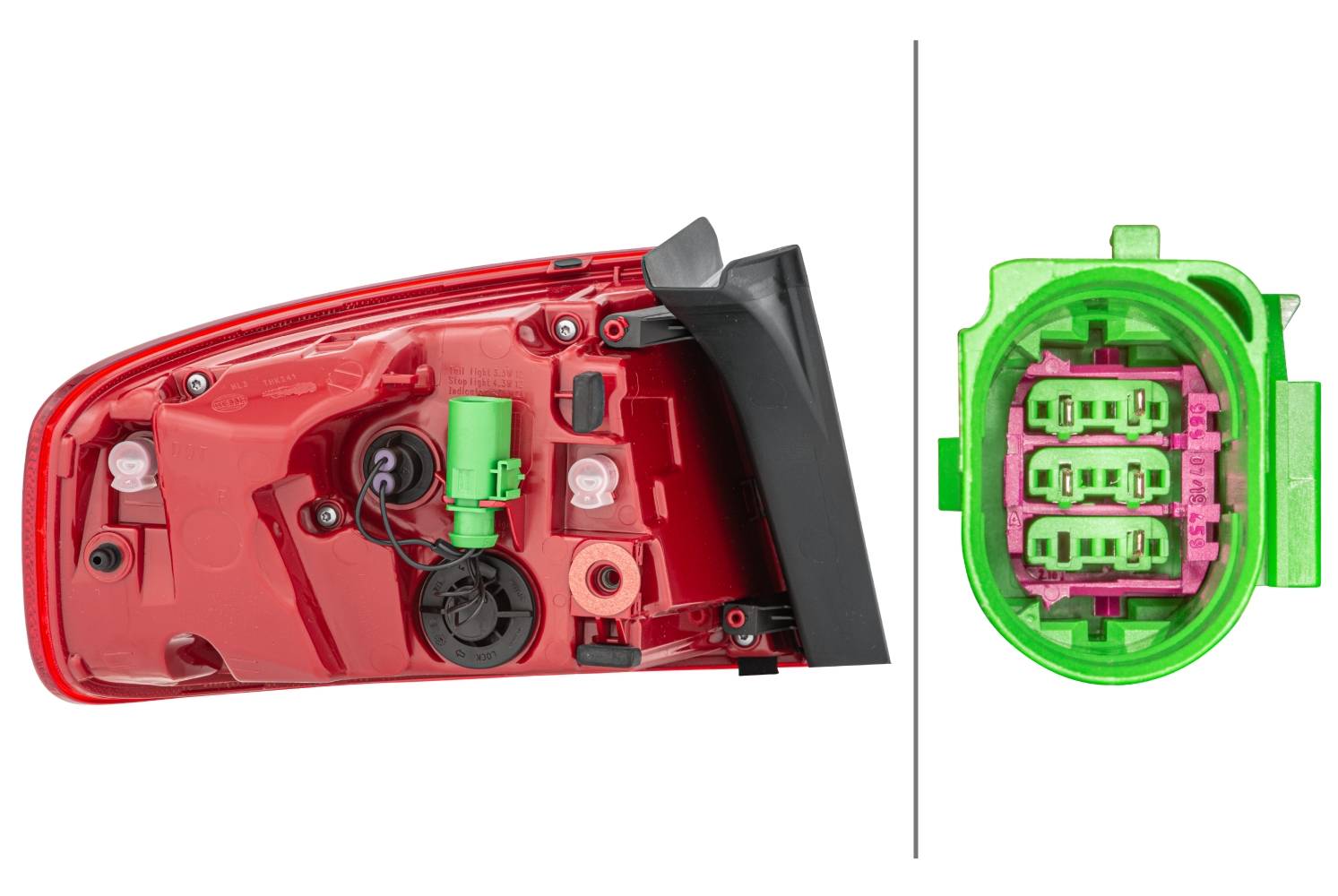 HELLA 2SK 010 916-101 Heckleuchte - LED - äusserer Teil - rechts - für u.a. Audi A4 (8K2, B8)