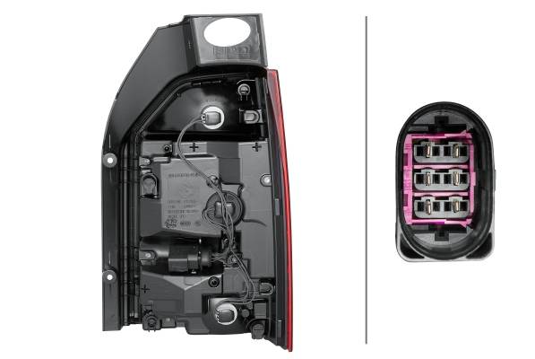HELLA 2SK 012 337-051 Heckleuchte - links - für u.a. VW T6 Box (Sga, Sgh, Sha, Shh)