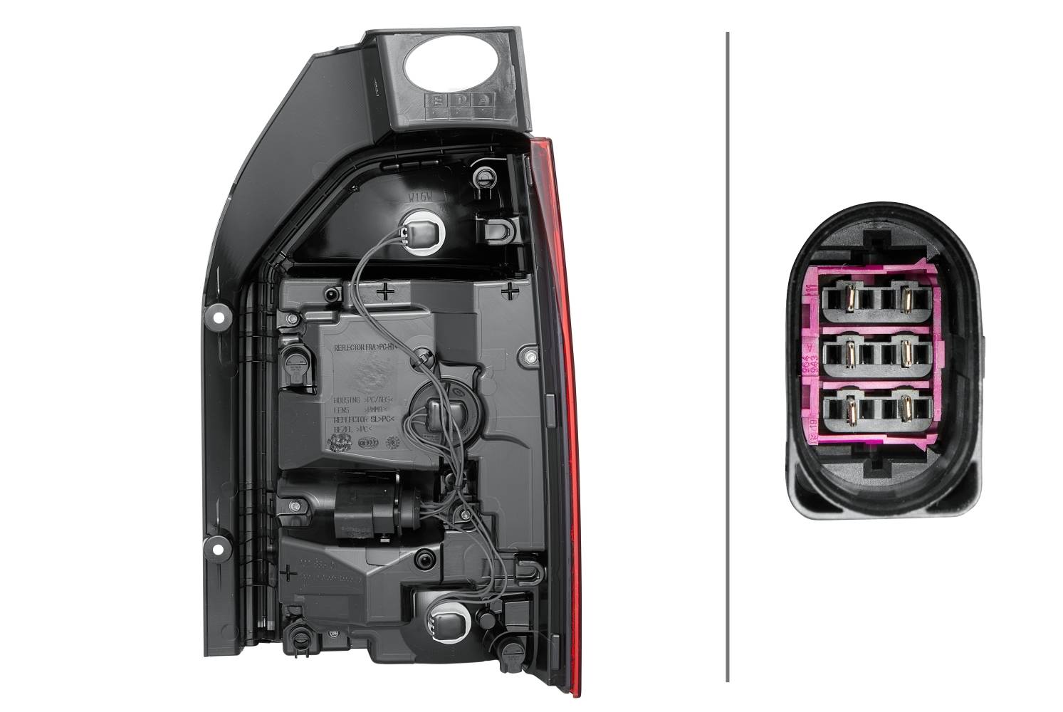 HELLA 2SK 012 337-051 Heckleuchte - links - für u.a. VW T6 Box (Sga, Sgh, Sha, Shh)
