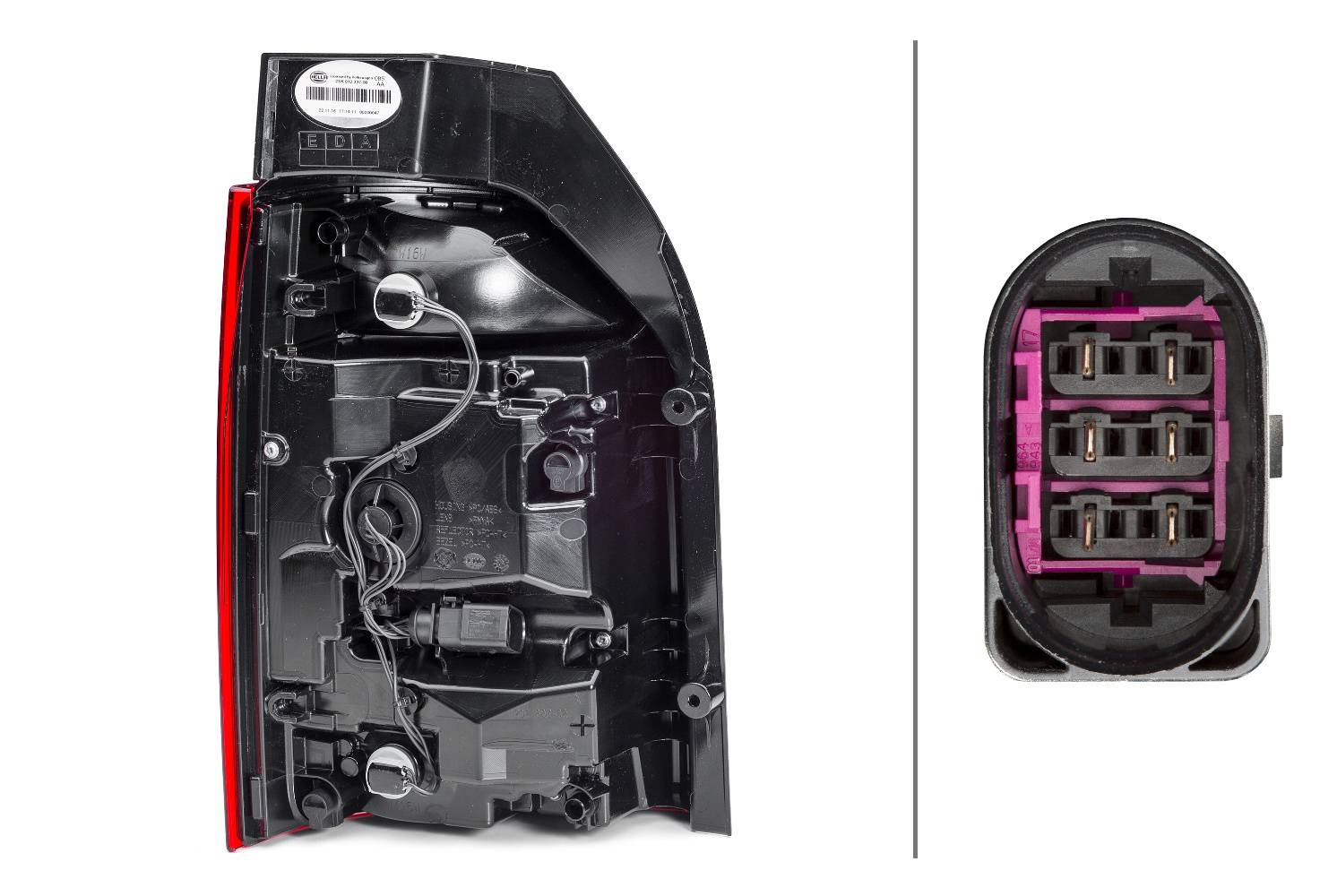 HELLA 2SK 012 337-081 Heckleuchte - rechts - für u.a. VW T6 Box (Sga, Sgh, Sha, Shh)
