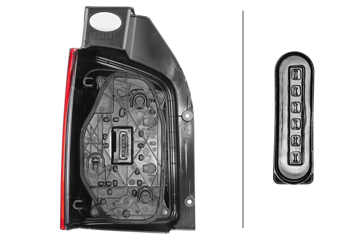 HELLA 2SK 012 338-041 Heckleuchte - rechts - für u.a. VW T6 Box (Sga, Sgh, Sha, Shh)