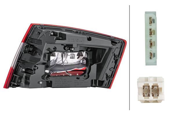 HELLA 2SK 012 881-051 Heckleuchte - LED - links - für u.a. Skoda Octavia III (5E3, Nl3, Nr3)