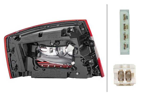 HELLA 2SK 012 881-061 Heckleuchte - LED - rechts - für u.a. Skoda Octavia III (5E3, Nl3, Nr3)