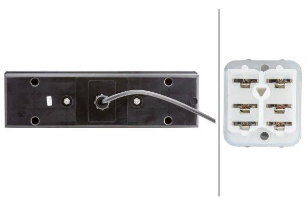 HELLA 2SK 340 101-001 Heckleuchte - 24V - Anbau - Kabel: 1400mm - links/rechts