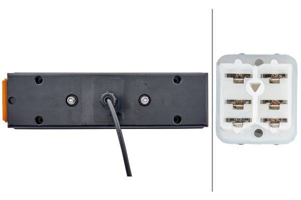 HELLA 2SK 340 101-011 Heckleuchte - 24V - Anbau - Kabel: 1400mm - links/rechts