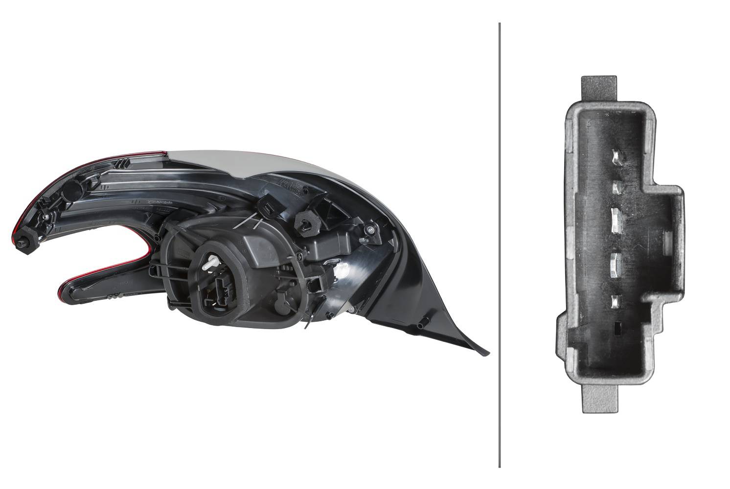 HELLA 2SK 354 834-011 Heckleuchte - LED - links - für u.a. Peugeot 208 I (Ca_, Cc_)