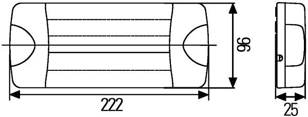 HELLA 2SK 980 602-501 Heckleuchte - DuraLED - 24V - LED-Lichtfarbe: gelb/rot/weiß - rechts/links