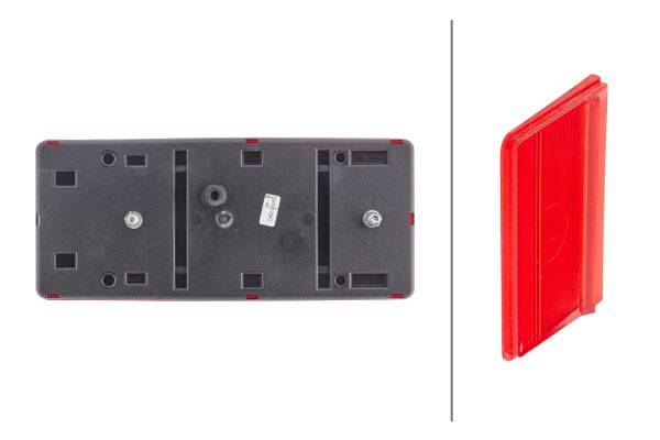 HELLA 2SL 007 547-061 Heckleuchte - 12V - Anbau - Lichtscheibenfarbe: rot - rechts