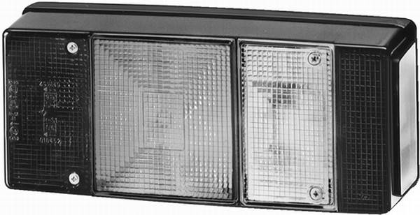 HELLA 9EL 147 097-001 Lichtscheibe, Heckleuchte - Lichtscheibenfarbe: rot - rechts