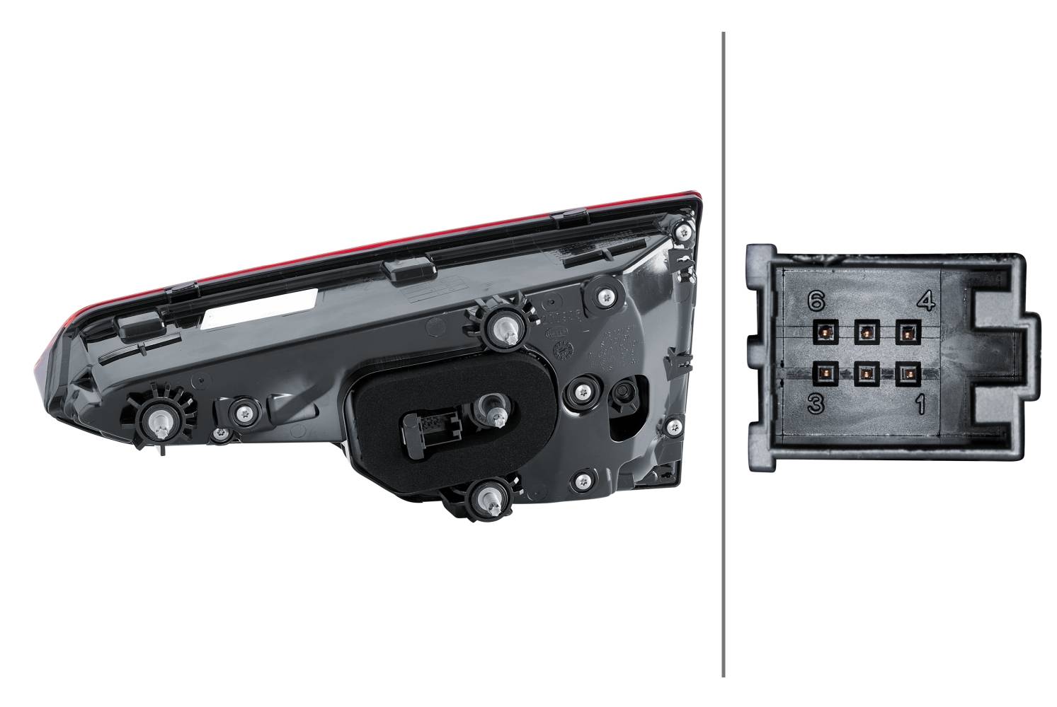 HELLA 2SV 012 247-071 Heckleuchte - LED - innerer Teil - links - für u.a. Audi (Faw) A4L (B9, 868, 8