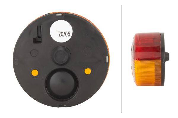 HELLA 2SW 003 185-041 Heckleuchte - 24V - Anbau - links/rechts