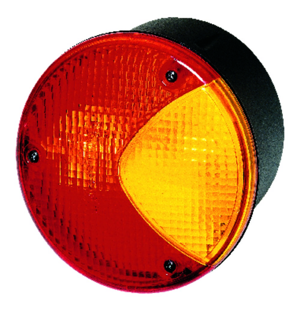 HELLA 2SW 964 169-081 Heckleuchte - 12/24V - Anbau/Einbau - Lichtscheibenfarbe: gelb/rot - links/rec