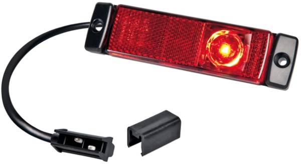 HELLA 2TM 008 645-651 Schlussleuchte - LED - 24V - Anbau - Lichtscheibenfarbe: rot - LED-Lichtfarbe: