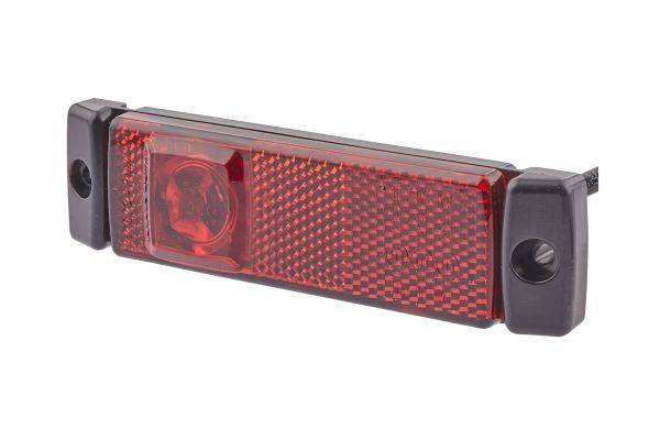 HELLA 2TM 008 645-921 Begrenzungsleuchte - LED - 12V - Anbau - Lichtscheibenfarbe: rot - Kabel: 5000