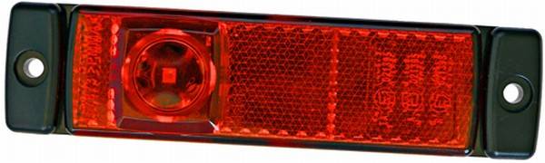 HELLA 2TM 008 645-921 Begrenzungsleuchte - LED - 12V - Anbau - Lichtscheibenfarbe: rot - Kabel: 5000