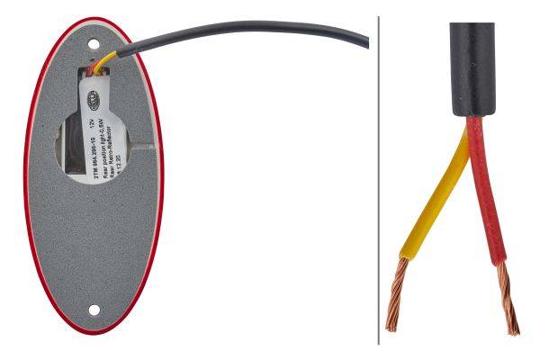 HELLA 2TM 964 295-101 Schlussleuchte - LED - 12V - Anbau - Lichtscheibenfarbe: rot - Kabel: 5000mm