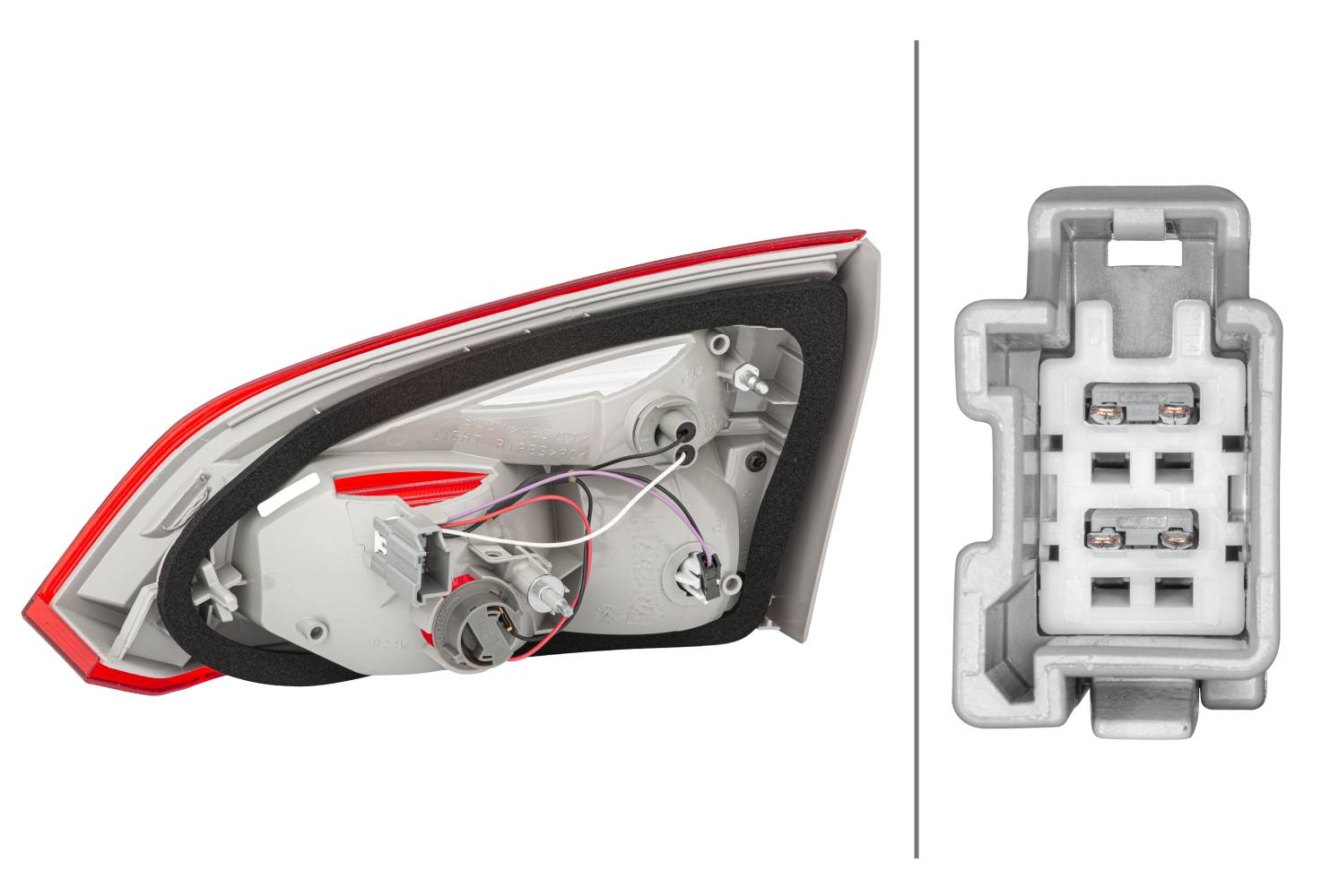 HELLA 2TP 354 995-131 Heckleuchte - LED - innerer Teil - links - für u.a. Ford Focus III Turnier