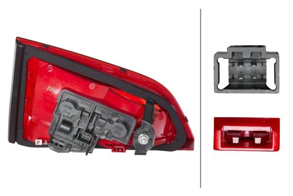 HELLA 2TZ 009 687-101 Heckleuchte - Glühlampe - innerer Teil - rechts - für u.a. Audi A4 (8K2, B8)