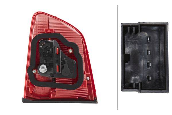 HELLA 2TZ 010 469-091 Heckleuchte - Glühlampe - weiß/rot - innerer Teil - links - für u.a. VW Touran