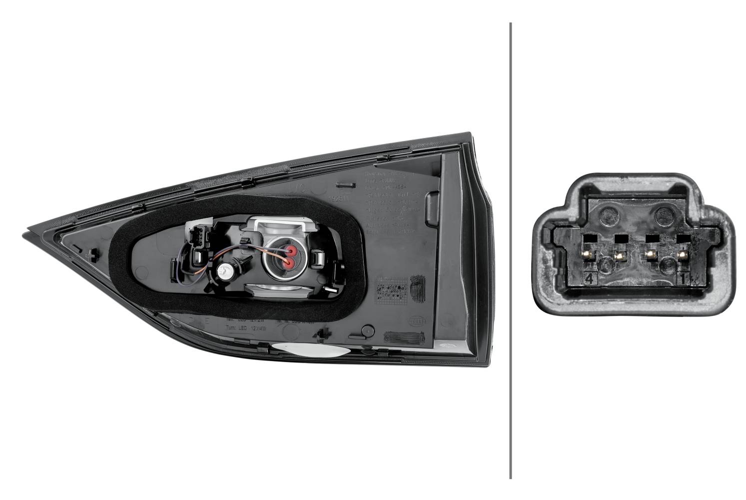 HELLA 2TZ 011 662-031 Heckleuchte - LED - innerer Teil - links - für u.a. Renault Espace V (Jr_)