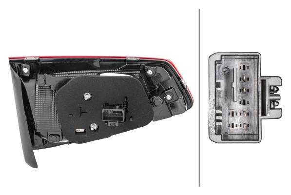 HELLA 2TZ 011 890-081 Heckleuchte - LED - rechts - für u.a. VW Passat Variant (3G5, Cb5)
